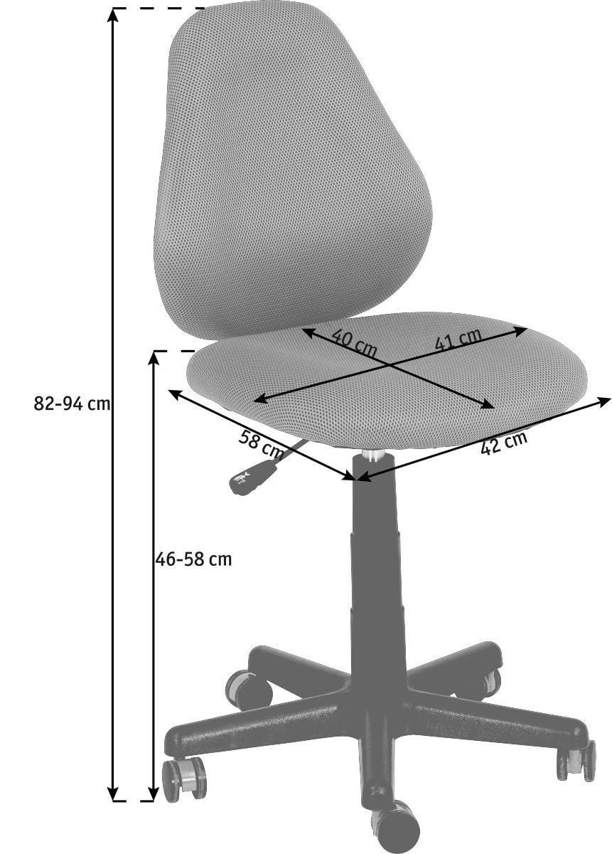 OKRETNA STOLICA ZA MLADE plava, crna plastika, tekstil - plava/crna, Design, tekstil/plastika (41/82(94)/58cm) - Xora