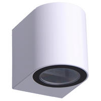 AUßENLEUCHTE 6,8/8,9/8 cm   - Weiß, Basics, Kunststoff (6,8/8,9/8cm) - Globo
