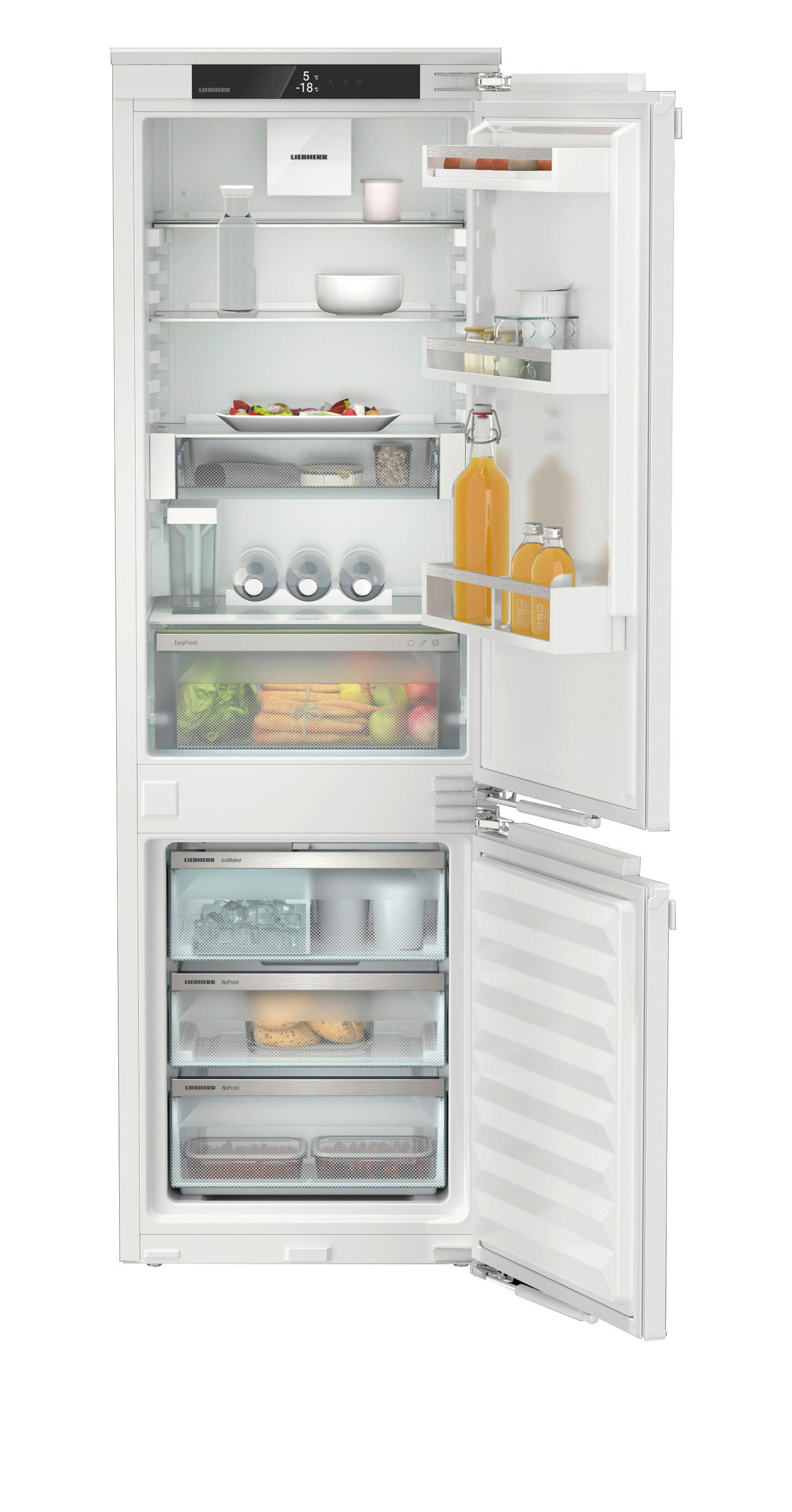 KÜHL-GEFRIER-KOMBINATION ICND5133-22  - Weiß, Basics, Kunststoff (56-57/177-178,8/55cm) - Liebherr