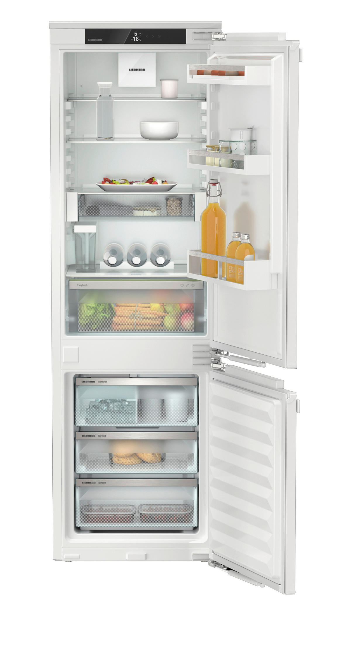 KÜHL-GEFRIER-KOMBINATION ICND5133-22  - Weiß, Basics, Kunststoff (56-57/177-178,8/55cm) - Liebherr