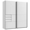 SCHWEBETÜRENSCHRANK in Weiss  - Weiss, Konventionell, Holzwerkstoff/Metall (180/198/65cm) - Modante