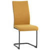 SCHWINGSTUHL  in Eisen Flachgewebe  - Senfgelb/Schwarz, Design, Textil/Metall (44/100/59cm) - Carryhome