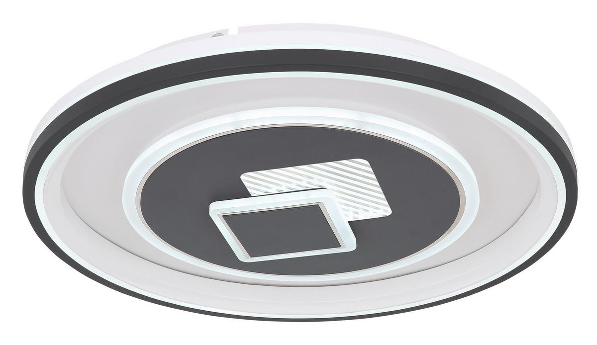 LED-DECKENLEUCHTE 46 W  50/7 cm    - Weiss/Opal, Design, Kunststoff/Metall (50/7cm) - Globo