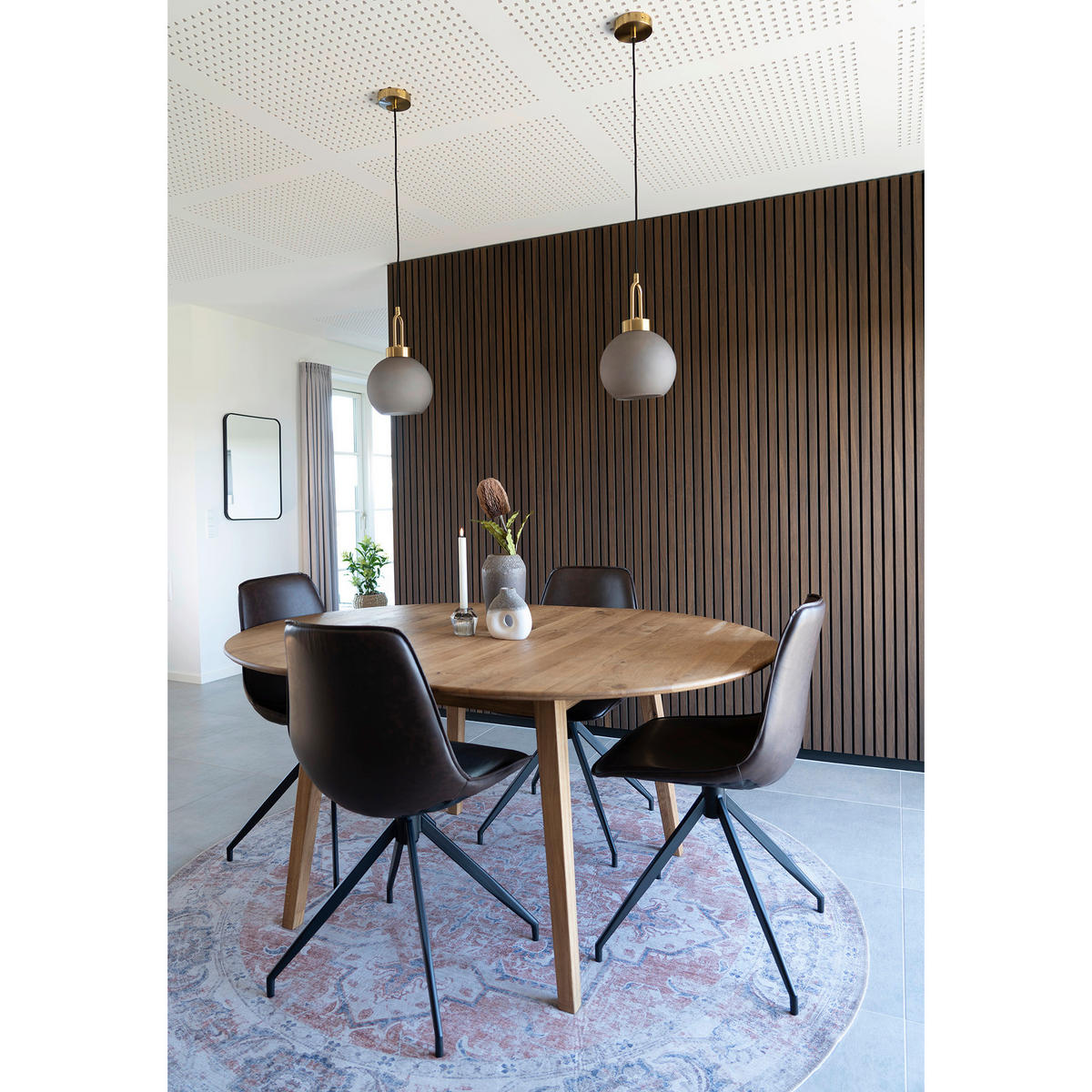 HÄNGLAMPA 25/33 cm  - mässingsfärgad/grå, Basics, metall/glas (25/33cm) - Ambia Home