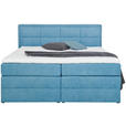 BOXSPRINGBETT 160/200 cm  in Blau  - Blau/Schwarz, KONVENTIONELL, Kunststoff/Textil (160/200cm) - Esposa