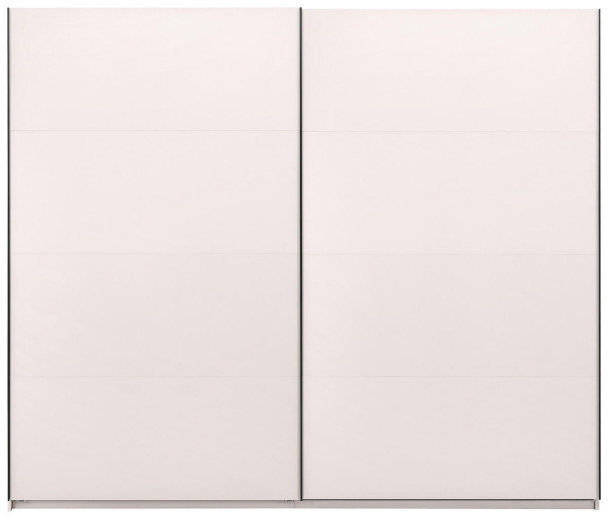 SCHIEBETÜRENSCHRANK 250/211,5/61,5 cm 2-türig Kaschmir  - Kaschmir/Schwarz, MODERN, Holzwerkstoff/Metall (250/211,5/61,5cm) - MID.YOU