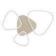 LED-DECKENLEUCHTE Alvia 102,5/72,5/5 cm  - Sandfarben, Design, Kunststoff/Metall (102,5/72,5/5cm) - Novel