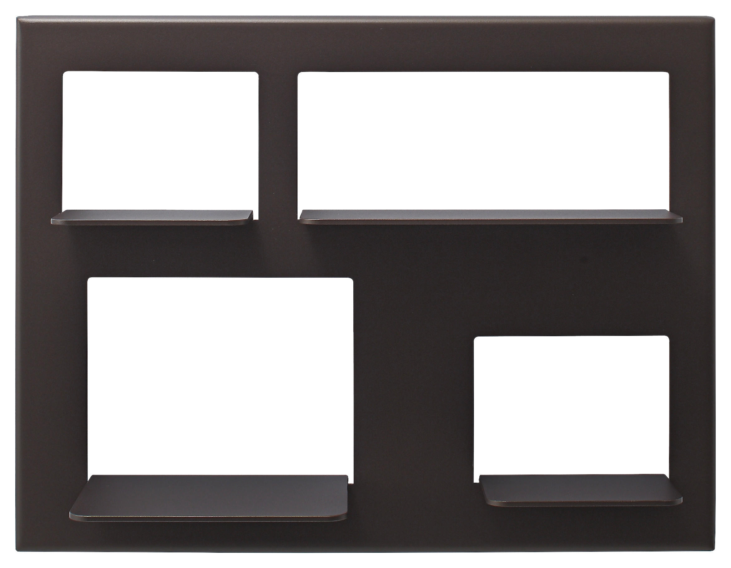 WANDREGAL  72/55/26,5 cm  - Bronzefarben, Design, Metall (72/55/26,5cm) - Novel