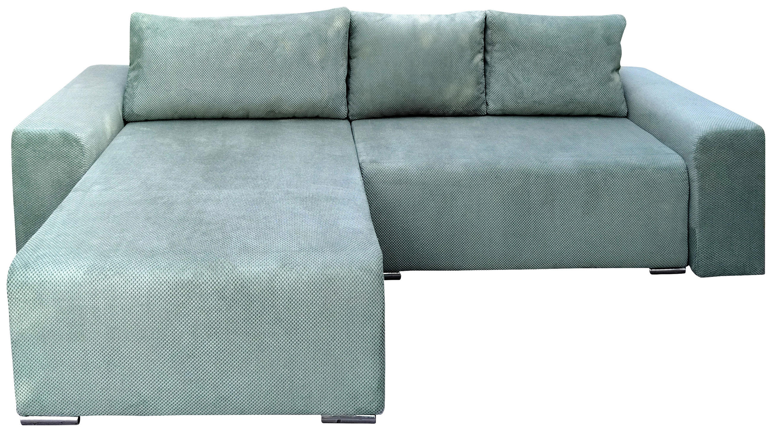 SEDEŽNA GARNITURA, siva  - srebrne barve/siva, Design, umetna masa/tekstil - Carryhome