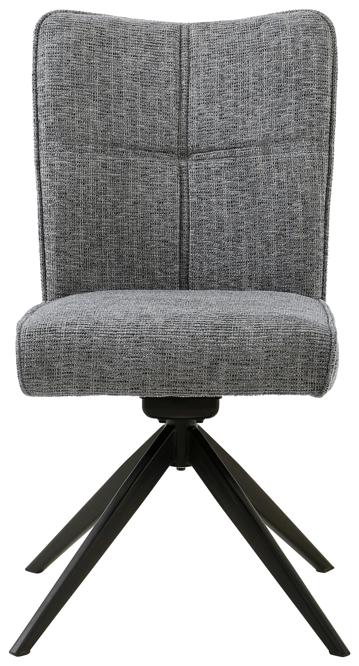 STUHL - Schwarz/Grau, Design, Textil/Metall (50/90,5/66cm) - Carryhome