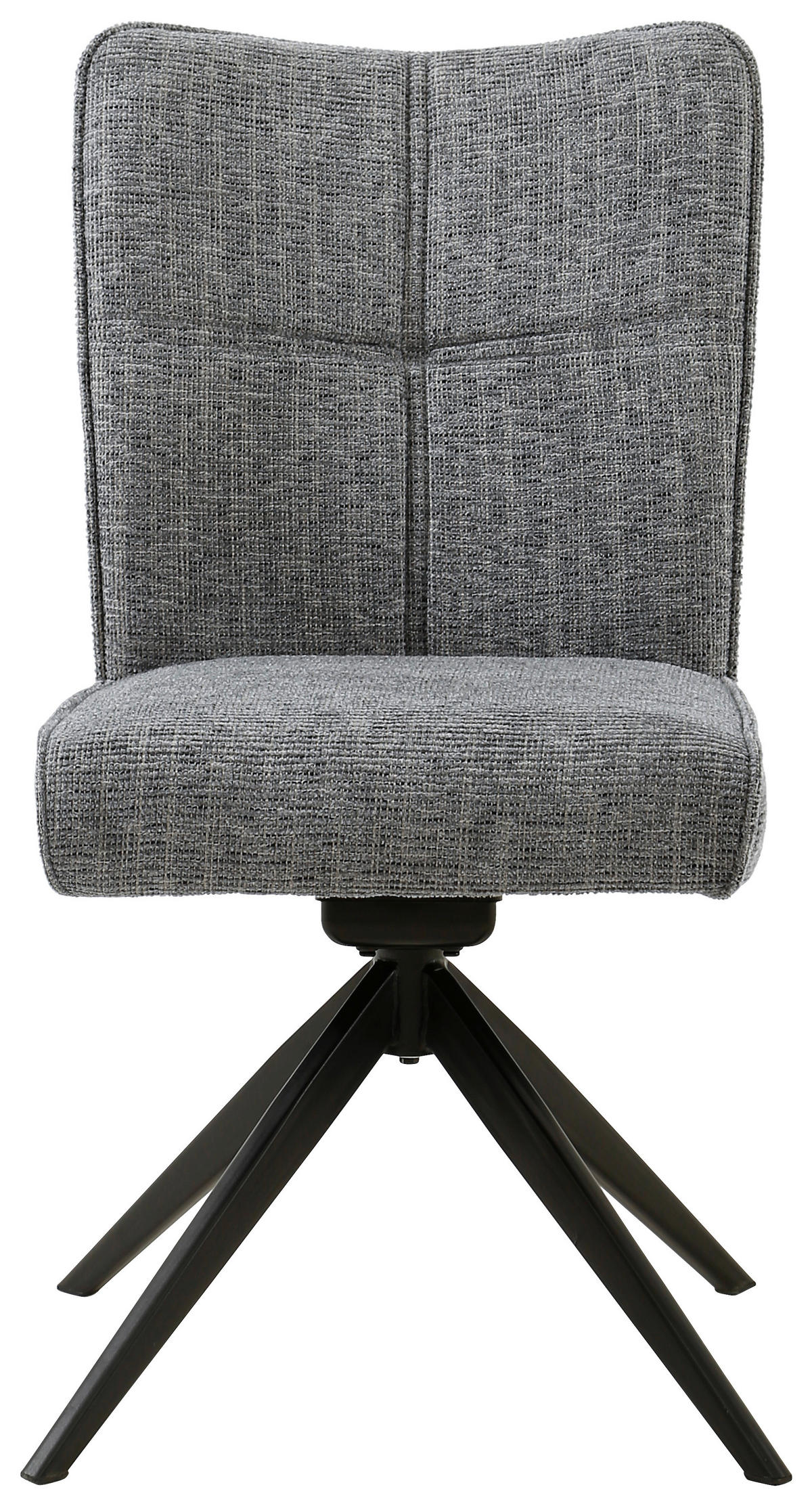 STUHL - Schwarz/Grau, Design, Textil/Metall (50/90,5/66cm) - Carryhome