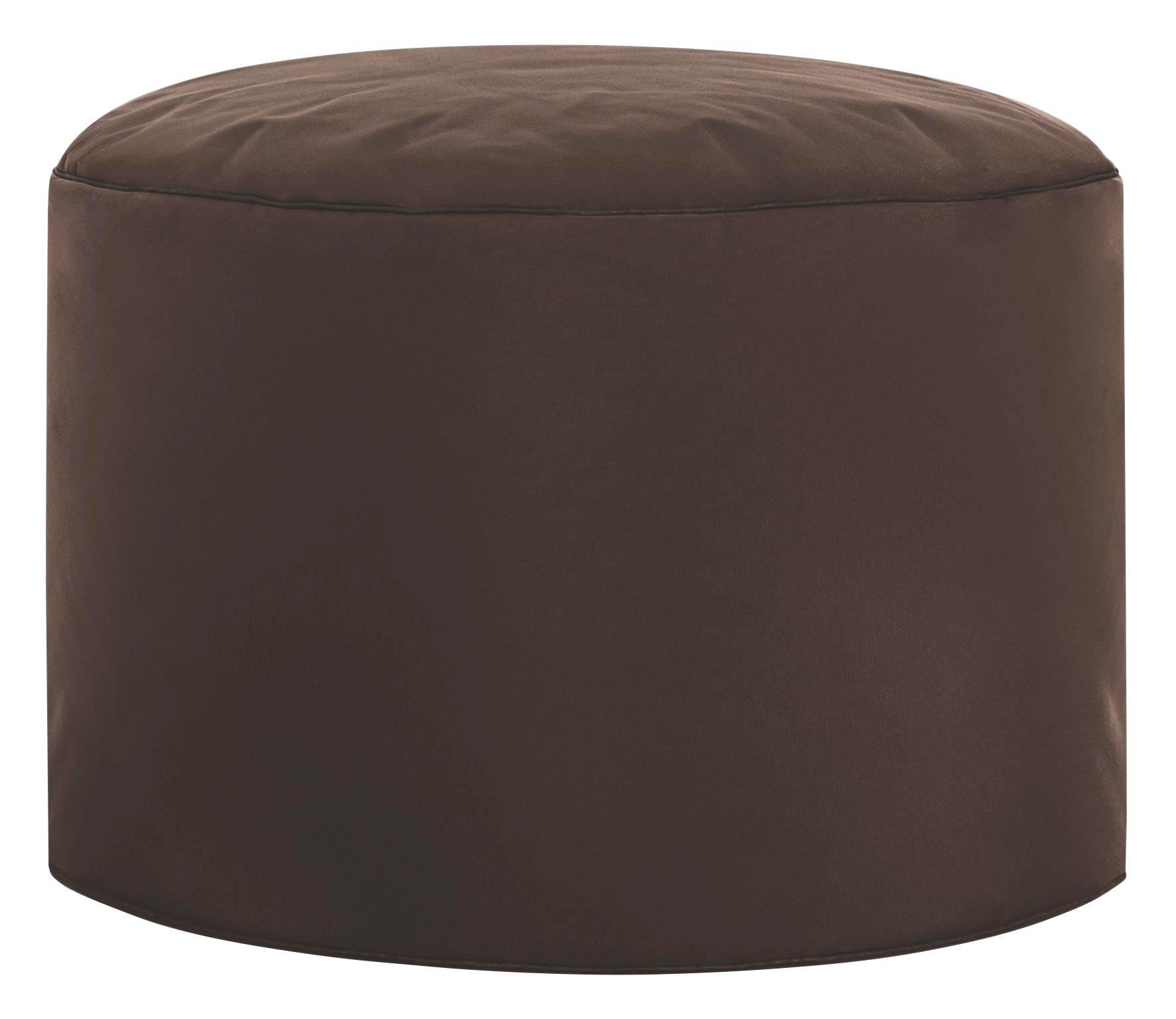 Pouf in Textil Braun