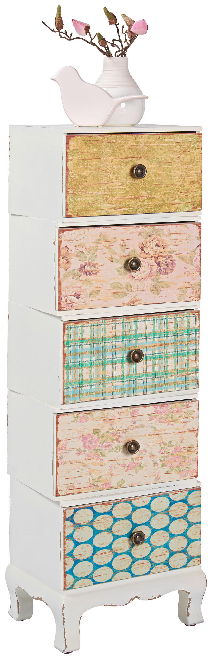 KOMMODE  in 28/94/22 cm  - Hellgelb/Weiß, Trend, Holzwerkstoff/Metall (28/94/22cm) - Landscape