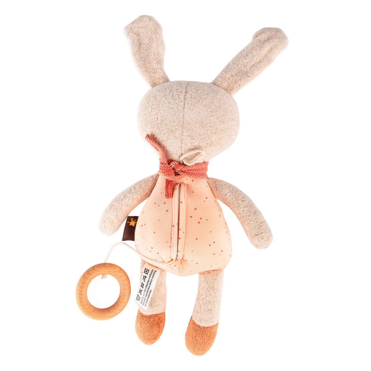 SPIELUHR 14/30/8 cm  - Hellbraun/Beige, Basics, Holz/Textil (14/30/8cm) - Sigikid