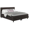 BOXBETT 140/200 cm  in Dunkelbraun  - Dunkelbraun/Schwarz, Modern, Holz/Holzwerkstoff (140/200cm) - MID.YOU