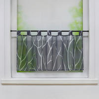 SCHEIBENGARDINE   90/60 cm   - Weiß/Grau, Basics, Textil (90/60cm)