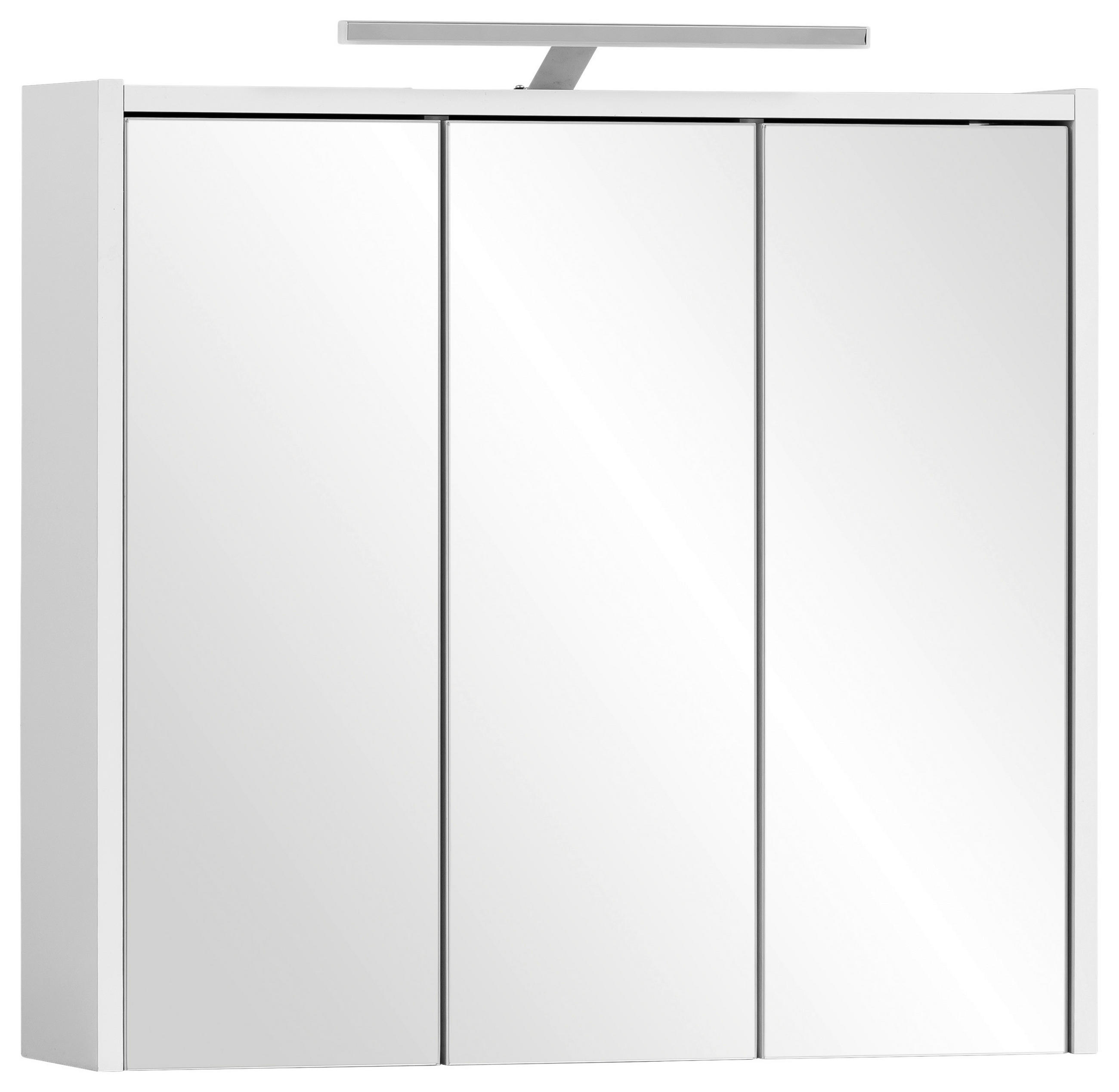 SPIEGELSCHRANK 65,0/64,0/16,0 cm  - Weiß, MODERN, Glas/Holzwerkstoff (65,0/64,0/16,0cm) - MID.YOU