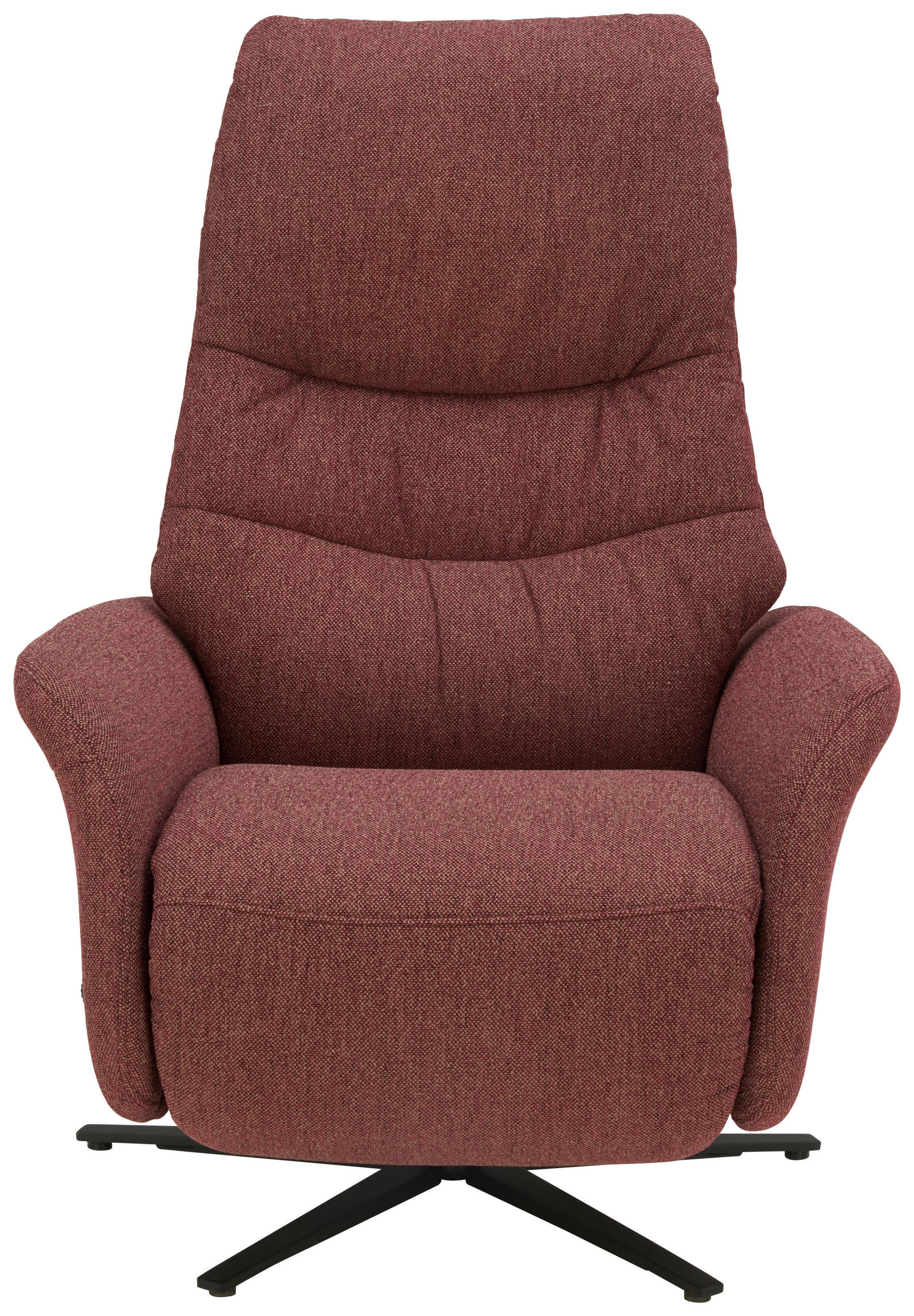 RELAXSESSEL Chenille Relaxfunktion    - Beere/Anthrazit, Design, Textil/Metall (78/113/87cm) - Himolla Komfortklass