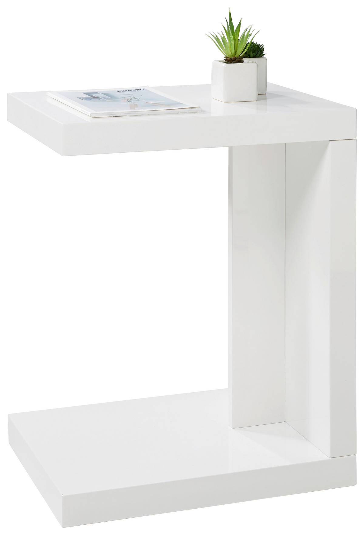 BEISTELLTISCH in Holzwerkstoff 40/30/50 cm  - Weiss, Design, Holzwerkstoff (40/30/50cm) - Xora
