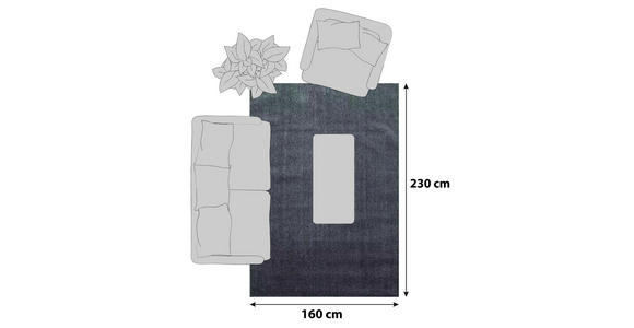 HOCHFLORTEPPICH 160/230 cm ATA 7000 Hellbraun - Hellbraun, Design, Textil (160/230cm) - Novel