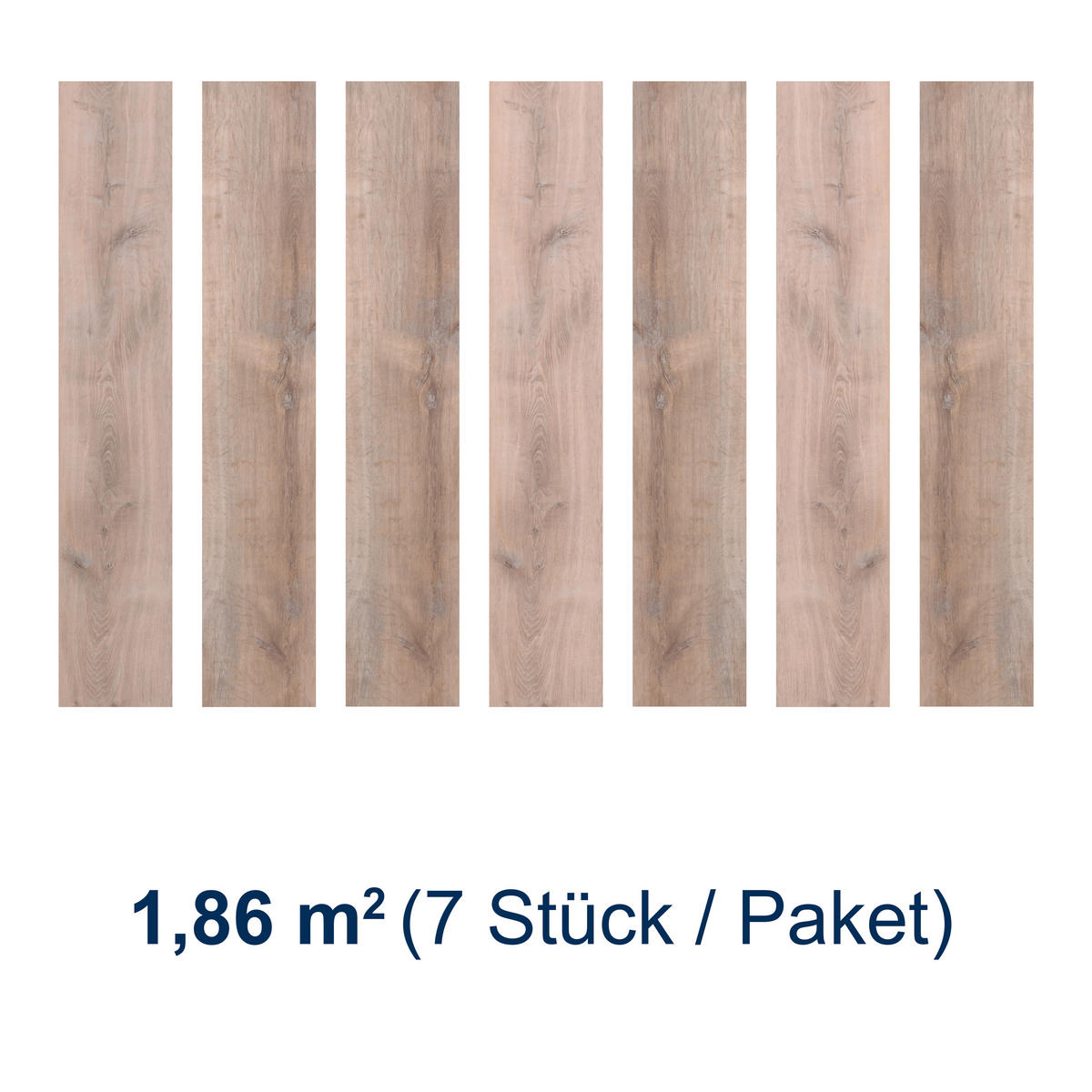 DESIGNBODEN More+  per  m² - Eichefarben/Mokka, Basics, Kunststoff (121/22/0.5cm)