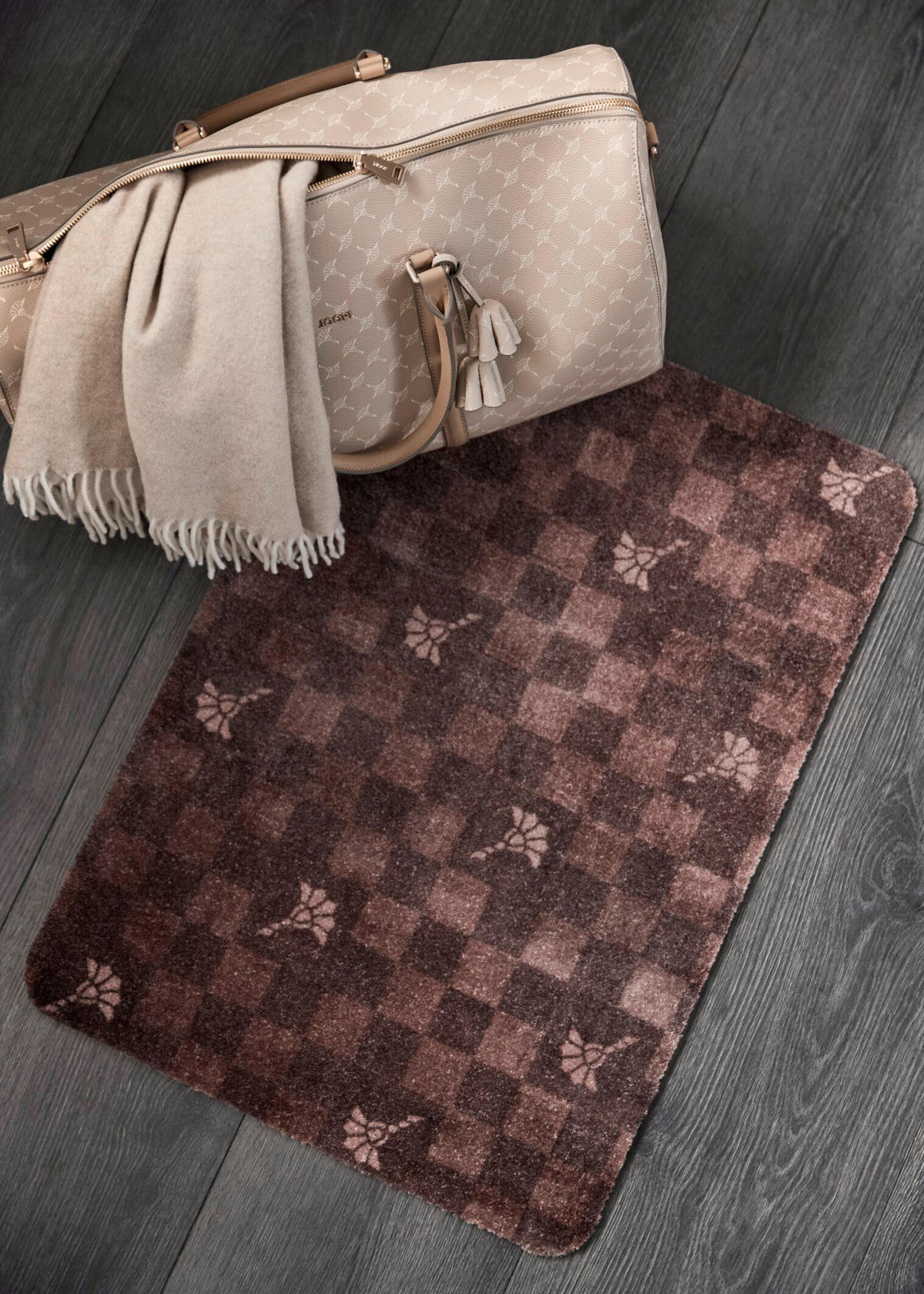 FUßMATTE 67/110 cm JOOP! Welcome Mat  - Braun, Design, Kunststoff (67/110cm) - Joop!