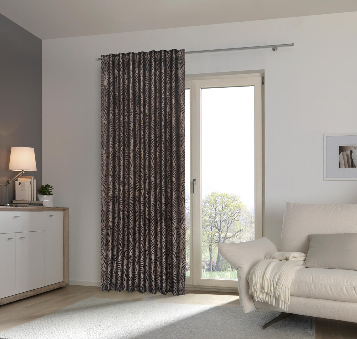 FERTIGVORHANG  blickdicht   140/245 cm  - Braun, Trend, Textil (140/245cm) - Esposa