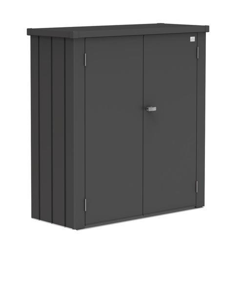 GERÄTESCHRANK 132/140/57 cm  - Dunkelgrau, Basics, Metall (132/140/57cm) - Biohort
