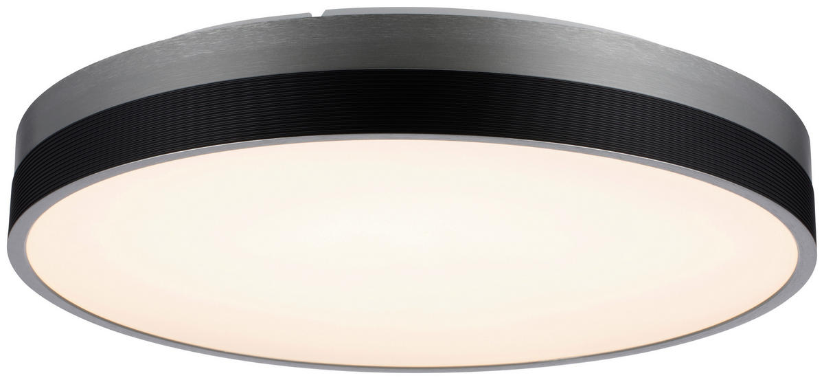 STROPNÉ LED SVIETIDLO, 50/8,8 cm  - čierna, Lifestyle, kov/plast (50/8,8cm) - Dieter Knoll