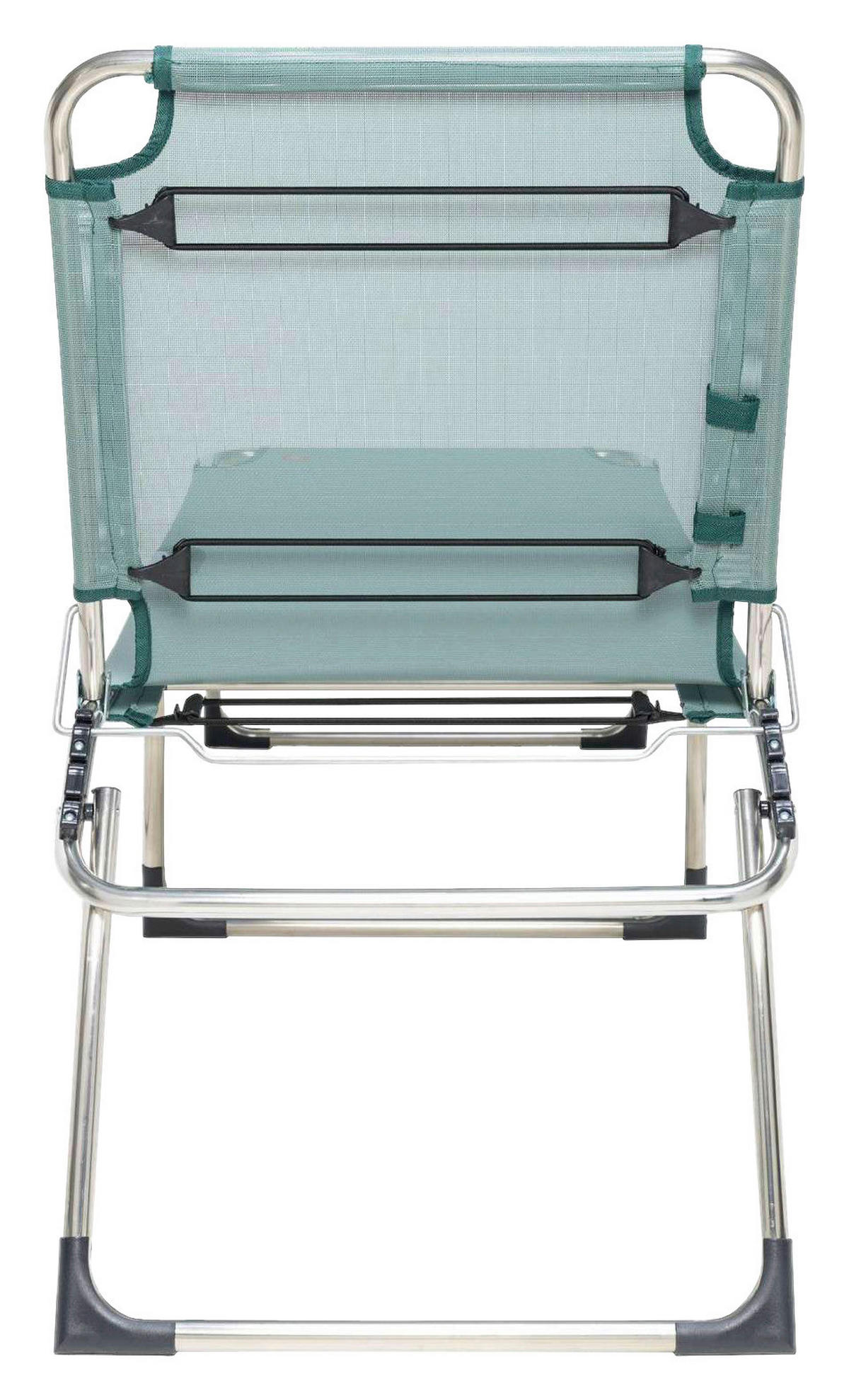 DREIBEINLIEGE 58/42/190 cm  - Alufarben/Grün, Design, Textil/Metall (58/42/190cm) - FIAM