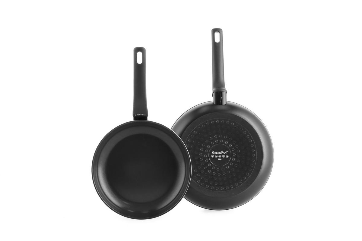 PFANNENSET 2-teilig 24 & 28 cm  - Schwarz, Basics, Kunststoff/Metall (24 & 28cm) - GreenPan