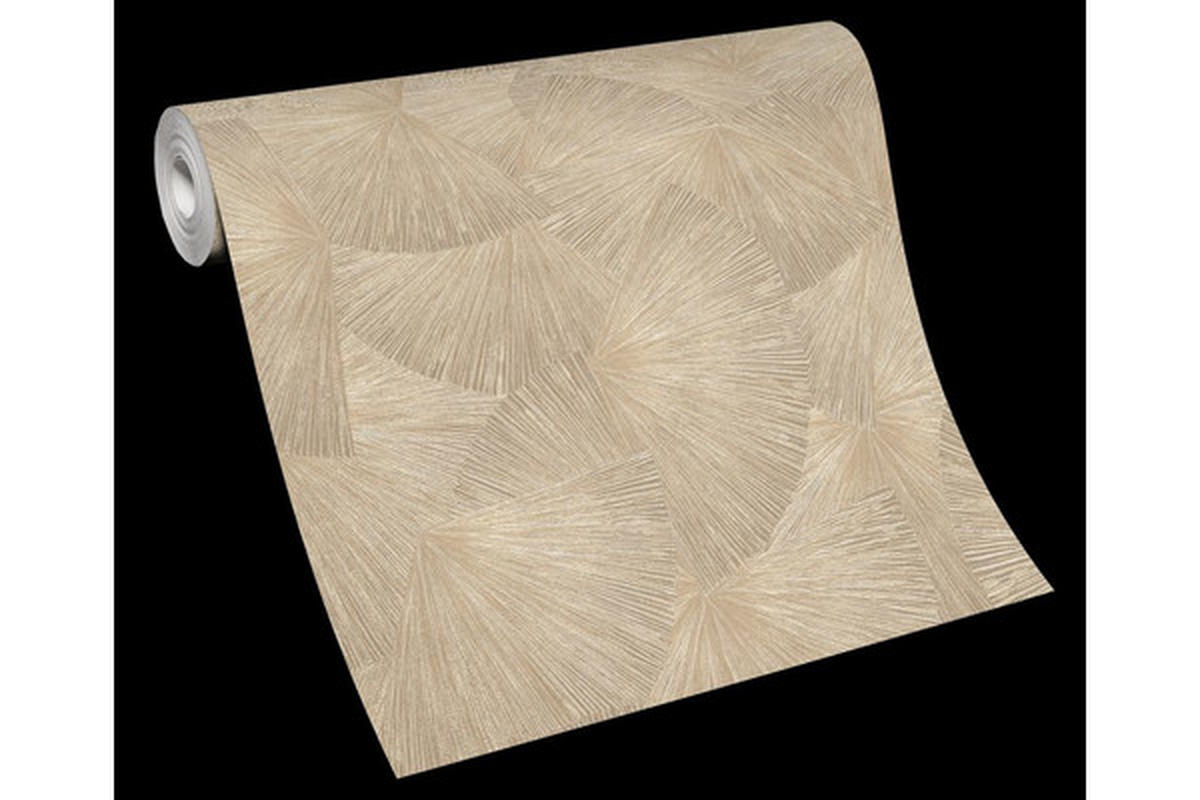 VINILNA TAPETA - zlate barve/rjava, Basics, papir (53*1000cm)