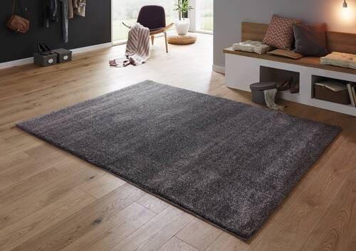 WEBTEPPICH 67/130 cm Anthrazit  - Anthrazit, KONVENTIONELL, Textil (67/130cm) - Novel