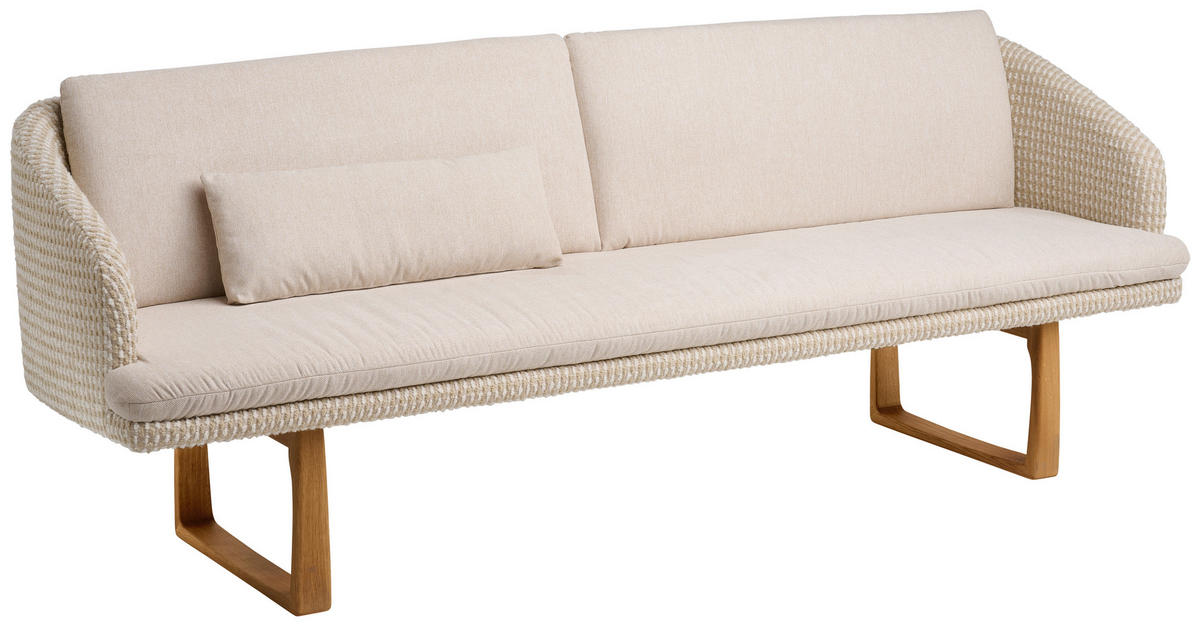 SITZBANK 235/91/68 cm Flachgewebe Naturfarben massiv  - Eichefarben/Beige, Design, Textil (235/91/68cm) - Lomoco
