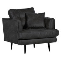 FÅTÖLJ i textil antracit  - svart/antracit, Design, trä/textil (90/89/95cm) - MID.YOU