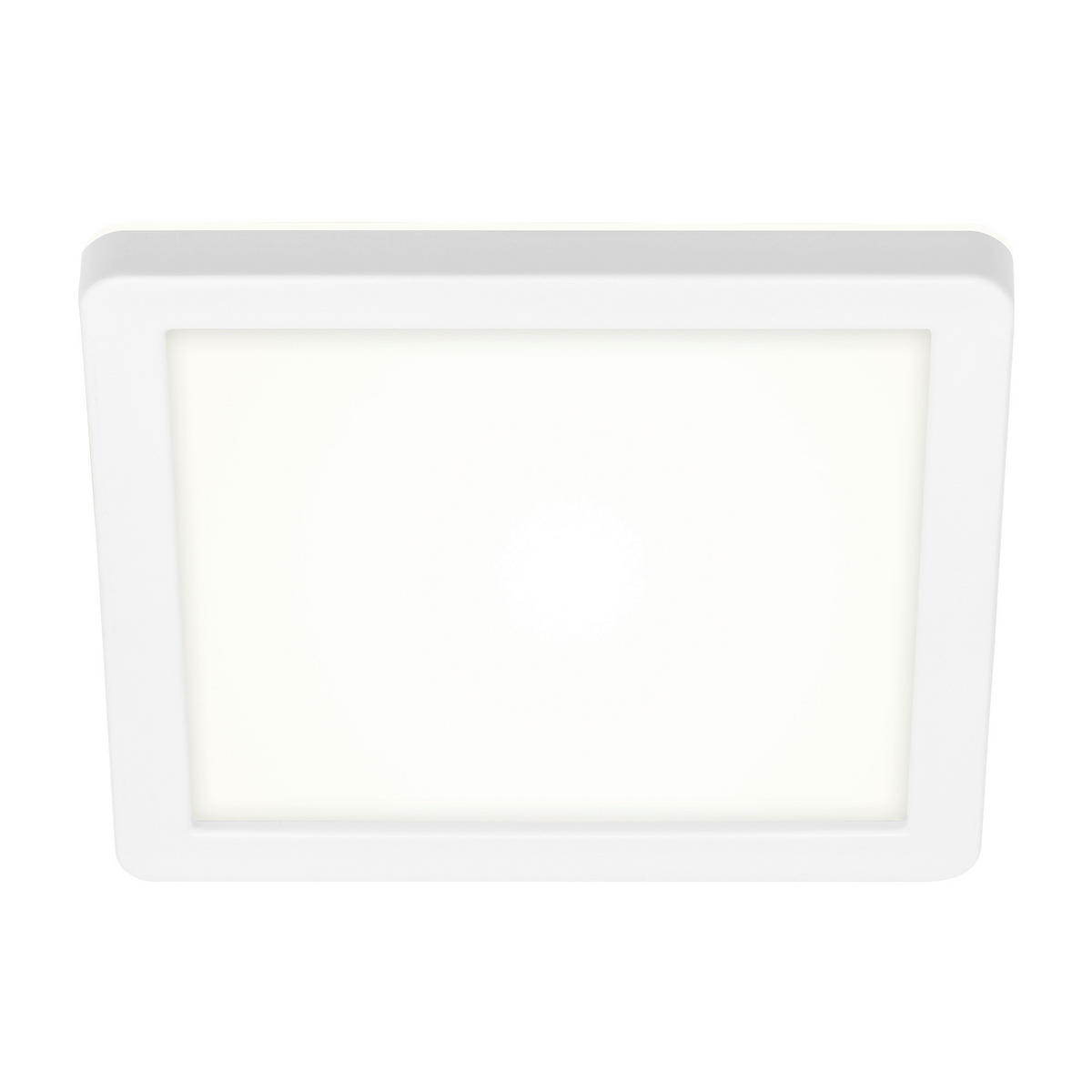 AUßENDECKENLEUCHTE   - Weiß, Design, Kunststoff (19/19/2,8cm)