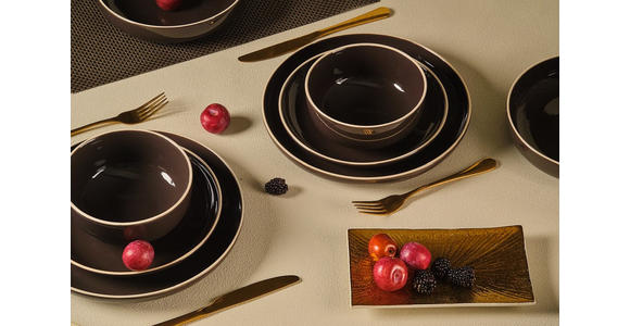 KOMBISERVICE Bastia mocha 16-teilig  - Mokka, Trend, Keramik - Novel