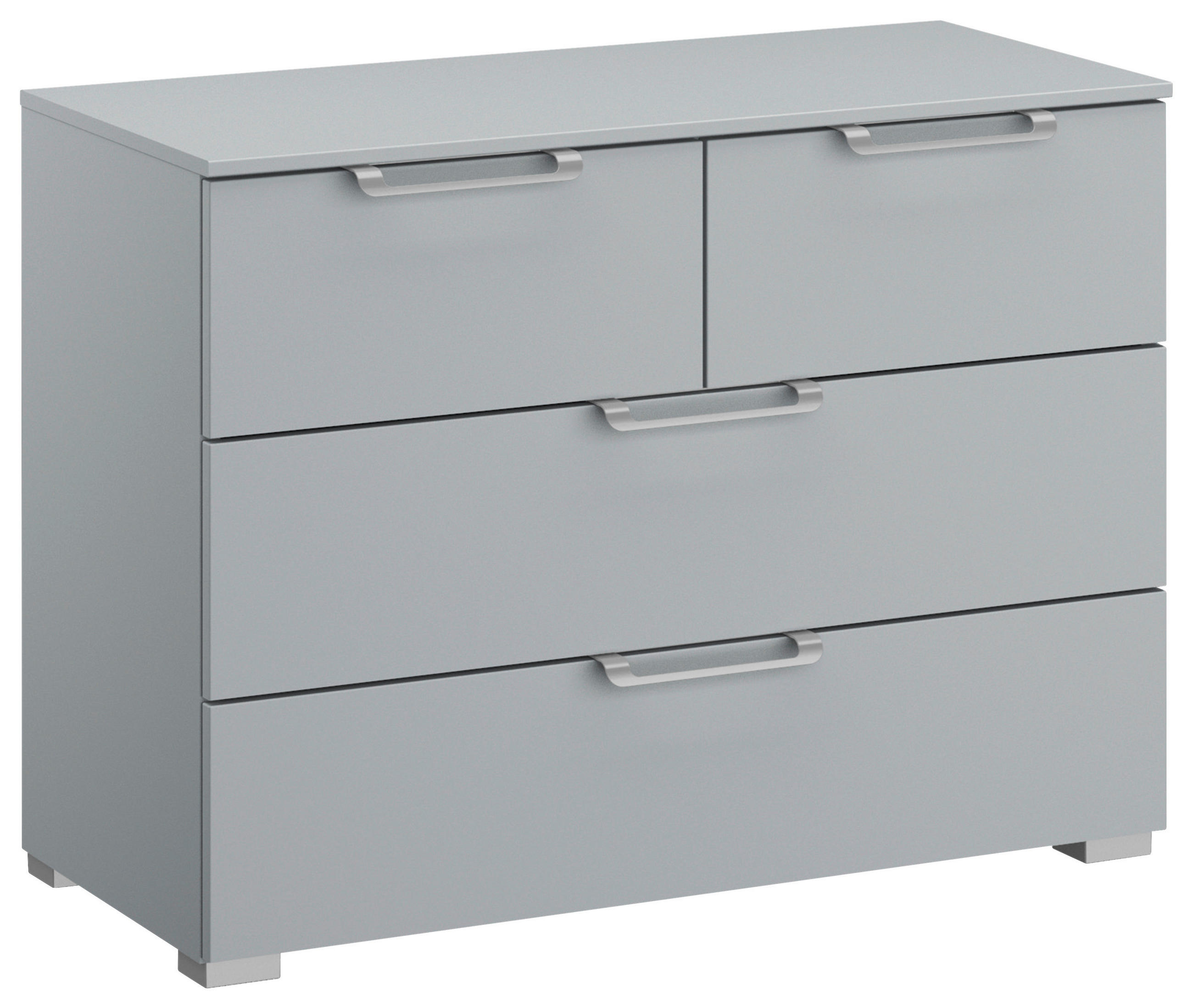 KOMMODE 80/61/42 cm Hellgrau  - Silberfarben/Hellgrau, Design, Holzwerkstoff/Kunststoff (80/61/42cm) - Novel