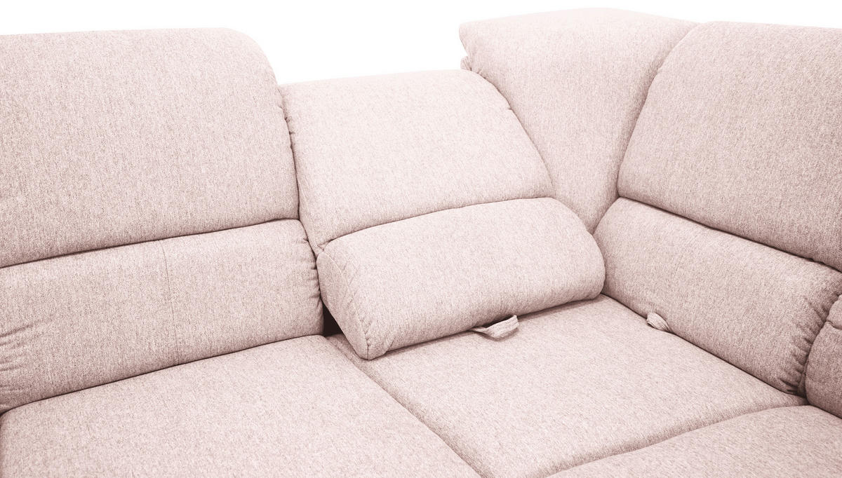 ECKSOFA in Rosa  - Rosa, Design (270/219cm) - Livetastic