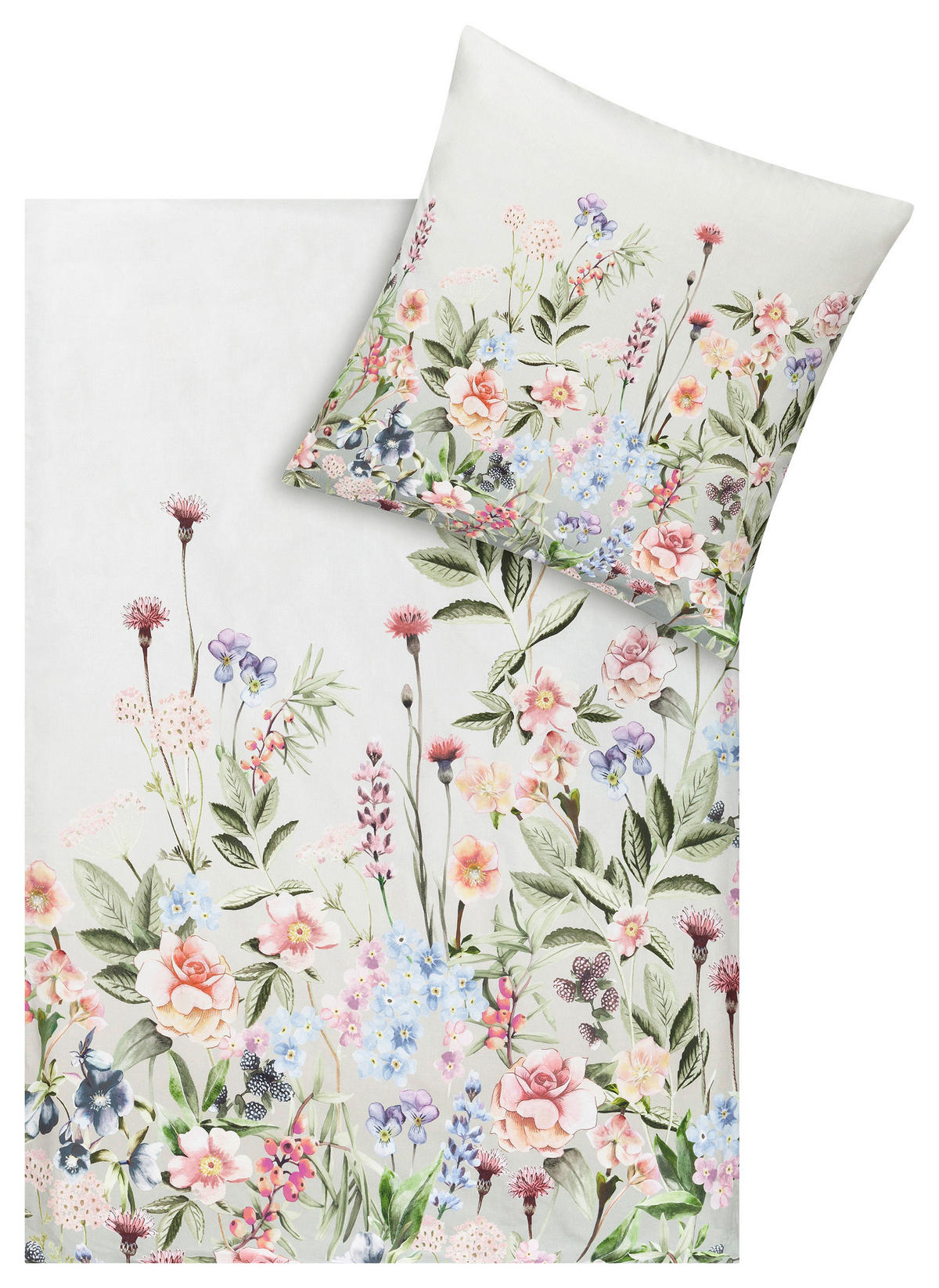 BETTWÄSCHE Impulse Makosatin 135/200 cm  - Grün, Design, Textil (135/200cm) - Estella