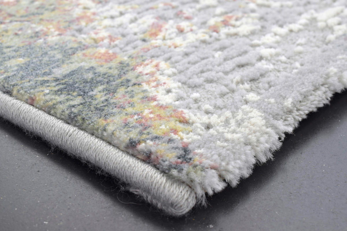 WEBTEPPICH Wohnzimmer 80/150 cm Palau Grau, Multicolor, Hellgrau rechteckig  - Multicolor/Hellgrau, Design, Textil (80/150cm) - Novel