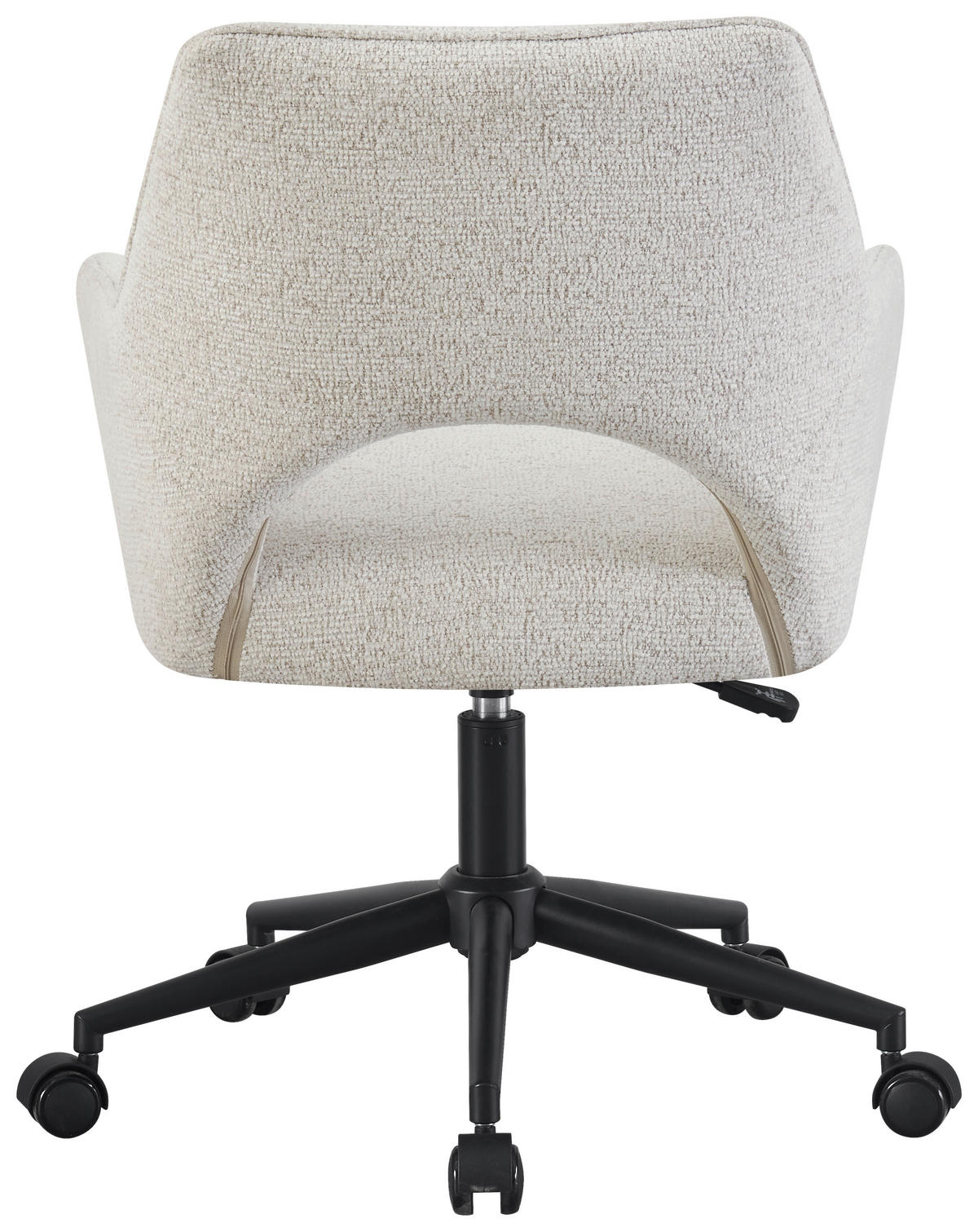 DREHSTUHL Webstoff Schwarz, Beige  - Beige/Schwarz, MODERN, Textil/Metall (59/83-90/61,5cm) - MID.YOU
