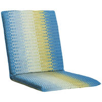 SESSELAUFLAGE  - Blau/Gelb, Basics, Textil (49/4/97cm)