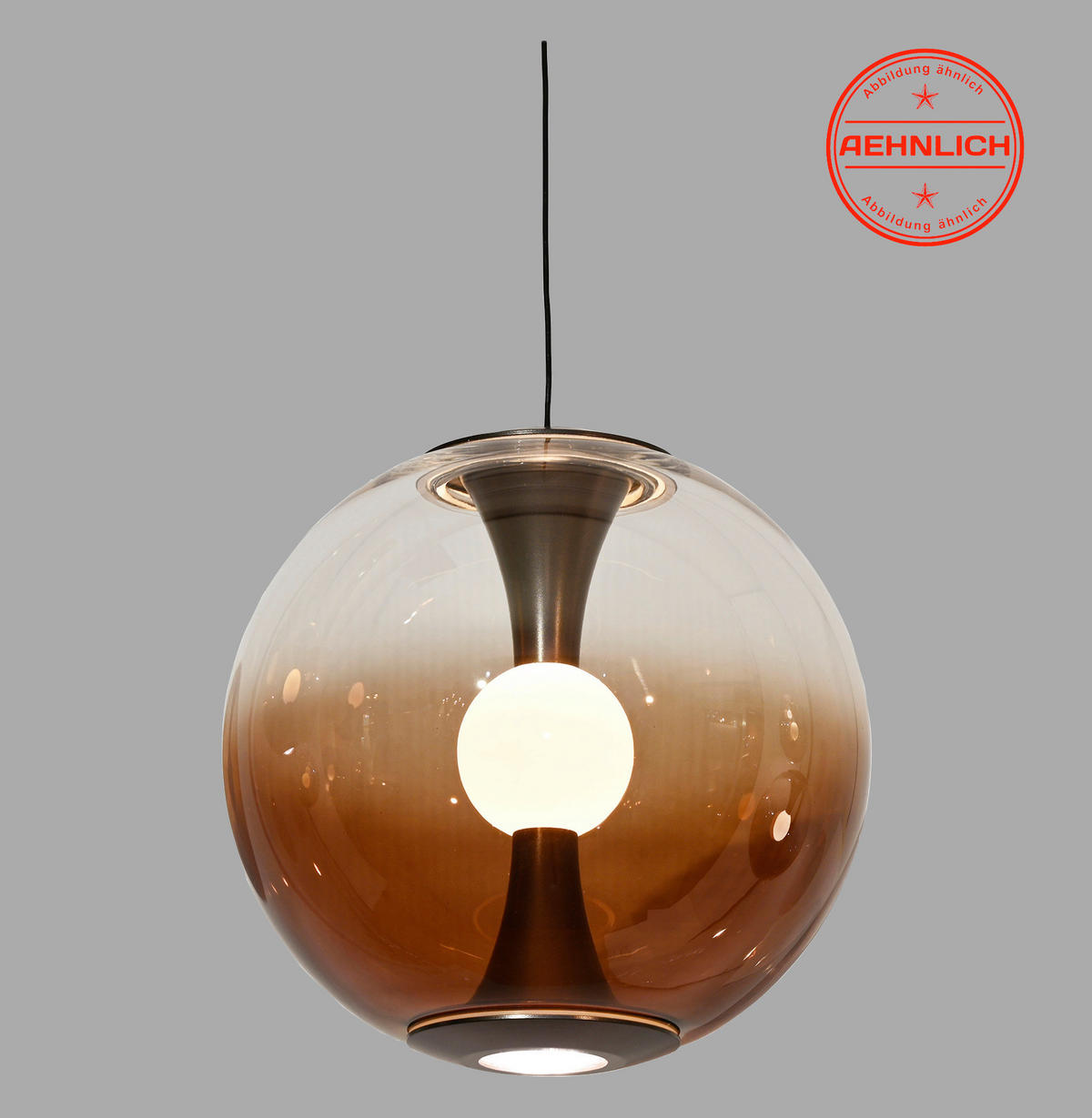 LED-PENDELLEUCHTE PURE Base-Glow 16,5/16,5/150 cm   - Dunkelbraun, MODERN, Glas/Kunststoff (16,5/16,5/150cm) - Neuhaus PURE