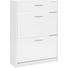 SCHUHSCHRANK 75/103/25 cm - Chromfarben/Weiß, KONVENTIONELL, Holzwerkstoff (75/103/25cm) - Ti`me SCHUHSCHRANK 75/103/25 cm - Chromfarben/Weiß, KONVENTIONELL, Holzwerkstoff (75/103/25cm) - Ti`me