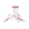 KINDERDECKENLEUCHTE OXFORD 45/45/30 cm   - Hellrosa, KONVENTIONELL, Metall (45/45/30cm)