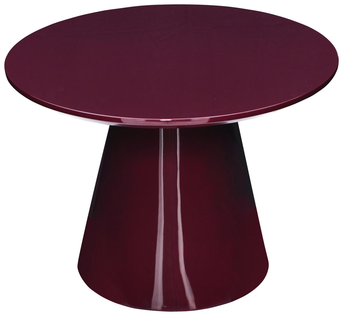 COUCHTISCH 110/60/40 cm oval Bordeaux  - Bordeaux, Basics, Holzwerkstoff (110/60/40cm) - MID.YOU