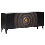 SIDEBOARD Schwarz, Goldfarben  177/78/47 cm  - Goldfarben/Schwarz, Design, Holz/Metall (177/78/47cm) - Ambia Home