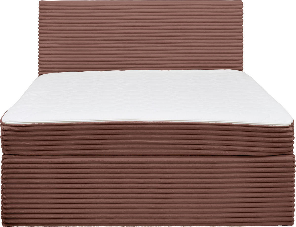 BOXBETT 120/200 cm  in Altrosa  - Altrosa, Modern, Holz/Textil (120/200cm) - MID.YOU