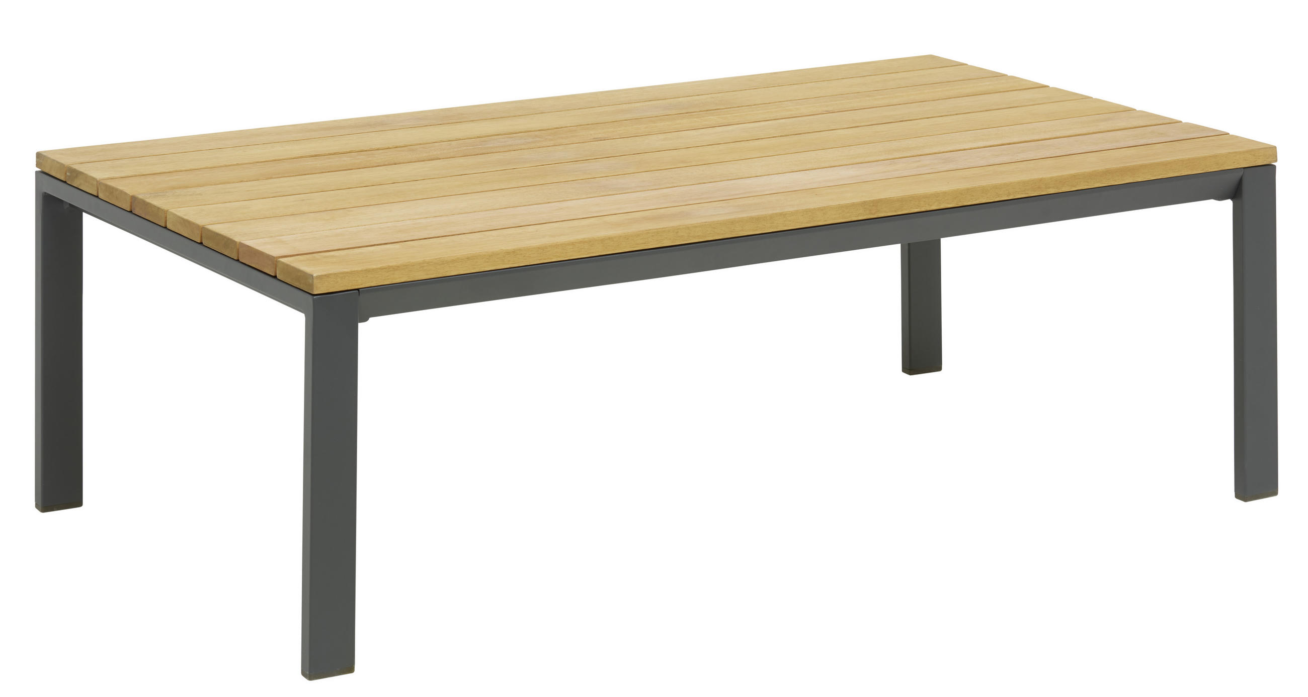 LOUNGETISCH - Anthrazit/Naturfarben, Design, Holz/Metall (120/65/40cm) - Ambia Garden